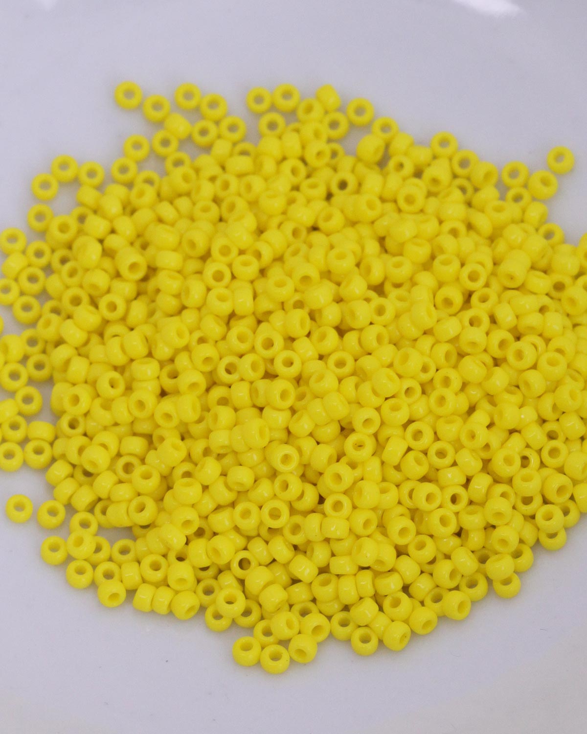 Miyuki Round Seed Beads Size 11. Opaque yellow
