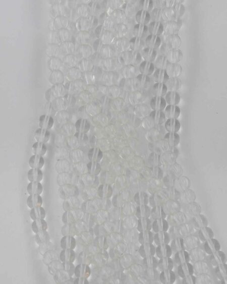 round crystal beads clear 6mm