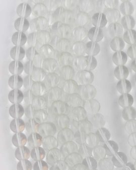 Round polished crystal bead, 10mm. Sold per strand, approx.32 beads