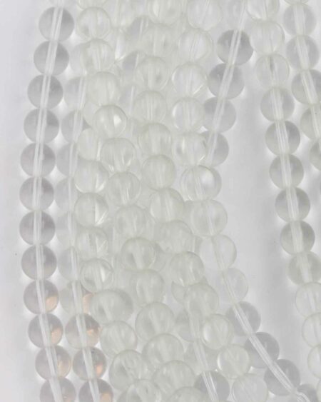 Round polished crystal bead, 10mm. Sold per strand, approx.32 beads
