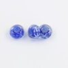 Large hole glass bead navy with white stars