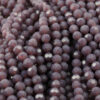 faceted round glass beads 6mm violet opal