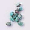 Olive Shape Beads 12x14mm Aqua