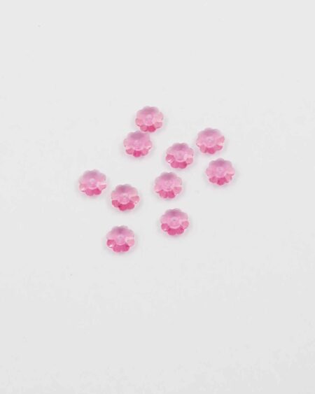 Swarovski flower sequins unfoiled 6mm rose