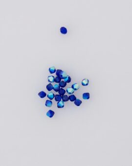 Preciosa Crystal Bicones 4mm Cobalt blue Matt AB