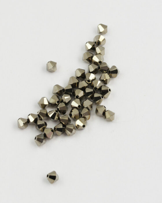 Swarovski crystal bicone 4mm Metallic light gold X2