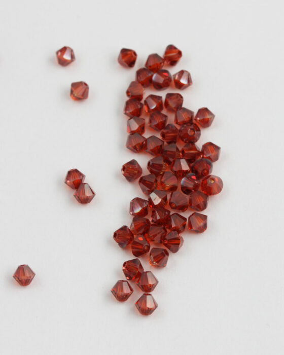 Swarovski crystal bicone 4mm Red magma