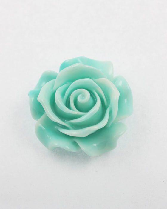 resin flower aquamarine