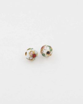 Round bead cloisonne 8mm. Sold per pack of 20