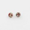 Round cloisonne bead 8mm red