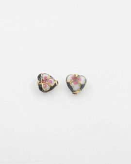 Heart cloisonne bead 10mm. Sold per pack of 20