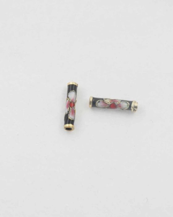 Tube cloisonne, 16x4mm. Sold per pack of 20