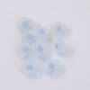 frosted acrylic flower 12mm Blue