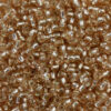 silver lined seed bead size 11 peach