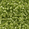 seed beads 2mm lime silver lined