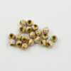 aluminium bead 6mm gold