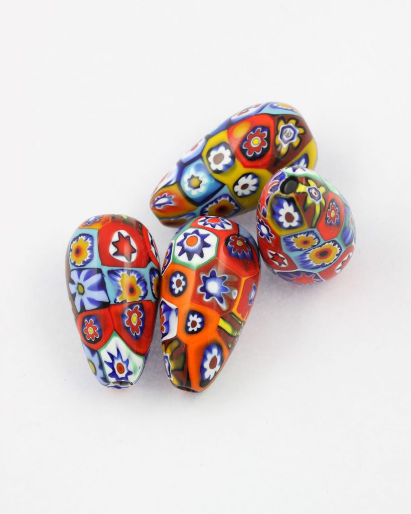 Spiral Olive Glass Bead 28x14mm Sold individually Auckland Beads NZ