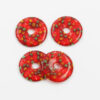millefiori glass donut red