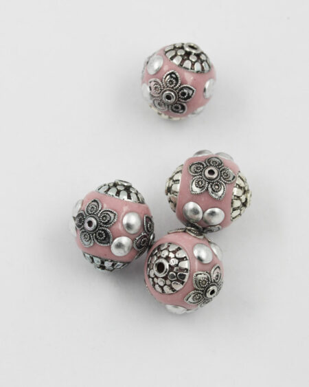 kashmiri bead pink