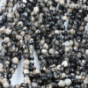 dyed faceted agate beads 6mm cream