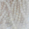 faceted agate beads 8mm white opal