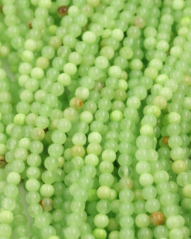 Dyed jade round beads 4mm Green