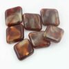 Flat diamond resin beads 28x25mm. Sold per pack of 10