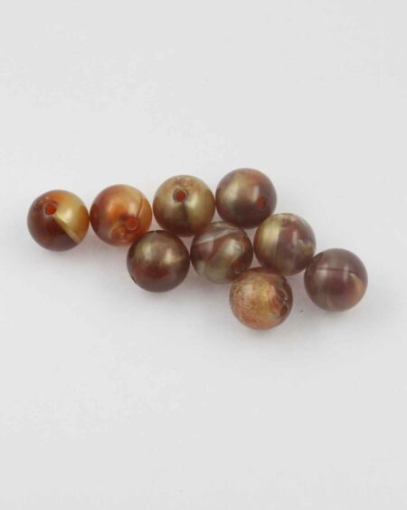 Round resin beads 12mm. Sold per pack of 10