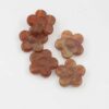 Flower shape resin beads 20x5mm. Sold per pack of 10