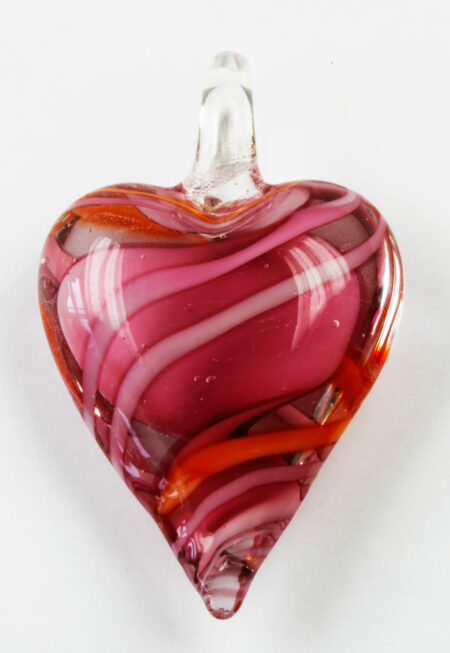 Heart Shape Glass Pendant