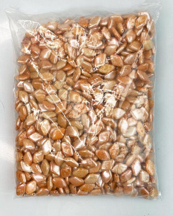 Diamond shape beads bulk bag Orange