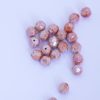 Round faceted beads 10mm Light orange
