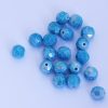 Round faceted beads 10mm Aqua