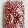 Plastic beads bulk bag 10mm faceted Red