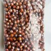 Plastic beads bulk bag 10mm faceted Burnt orange