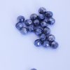Round faceted beads 10mm Grey