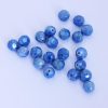 Round faceted beads 10mm Light blue