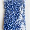 Plastic beads bulk bag 10mm faceted Dark blue