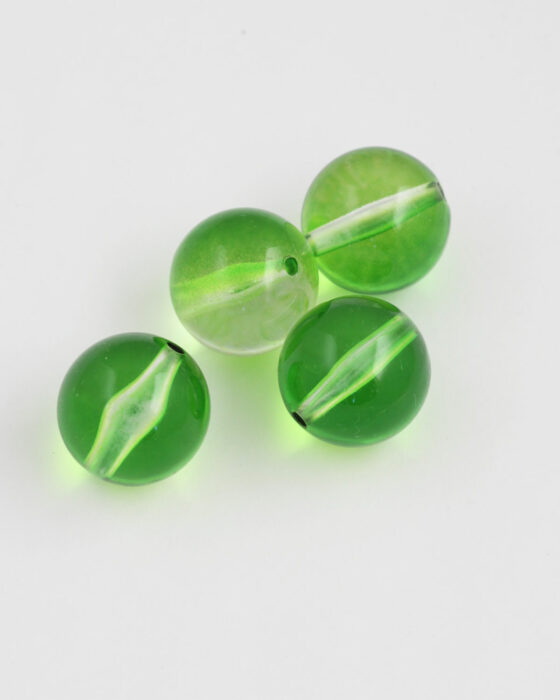 Round Resin Beads 20mm Lime