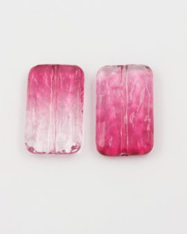 resin bead rectangle shape pink