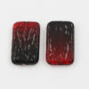 resin bead rectangle shape red