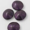 resin pod shape bead 32x28mm purple
