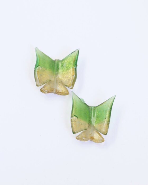 gold leaf handmade glass butterfly 15mm