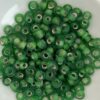 Glass rondelle 3x6.5mm Apple green