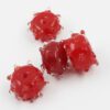 Raspberry shaped bead, 15 x 25 mm - red