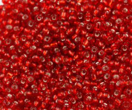#11 Chinese Seed beads Silver Lined - Sold per 5 gr packet