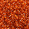 seed beads 2mm orange silver lined