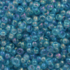 SEED BEADS SIZE 11 TURQUOISE OPAQUE IRIDESCENT