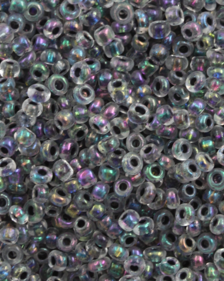 Seed beads 2mm Clear and Paua