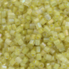 Transparent Bugle Beads approx. 2 mm Lemon iridescent